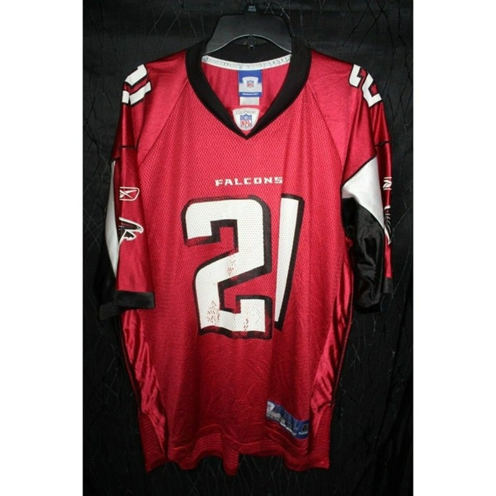 Red & Black Atlanta Falcons Deangelo Hall #21 Reebok Jersey Size: L / Rn#69421